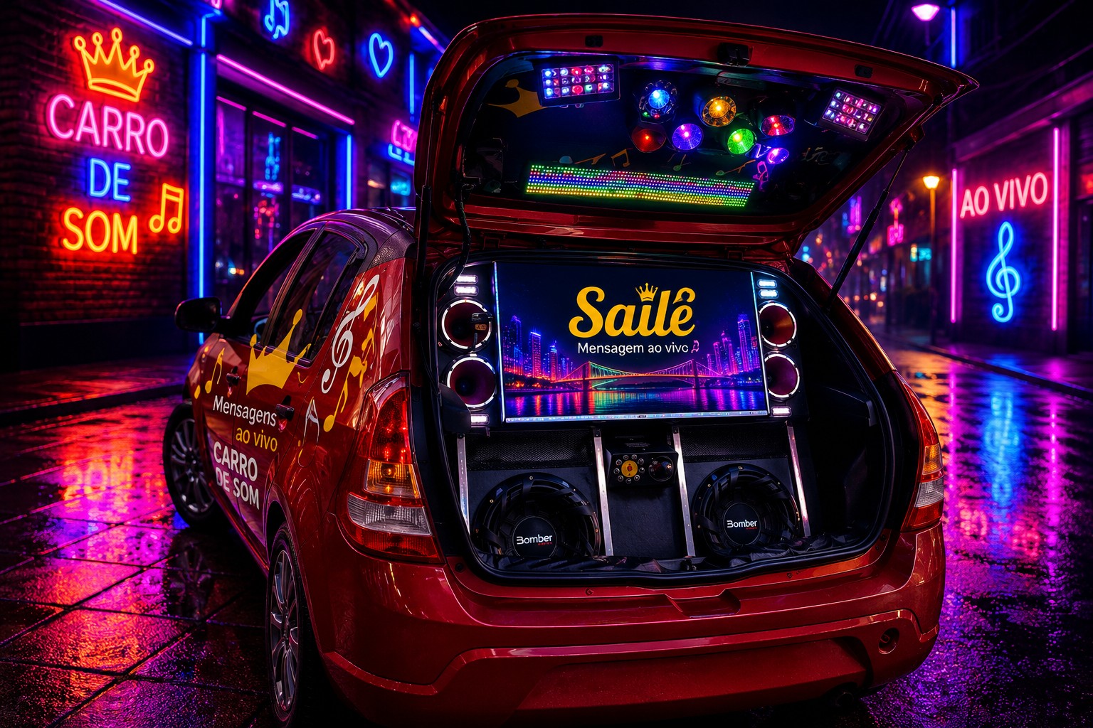 Carro de som Saile Mensagem ao Vivo